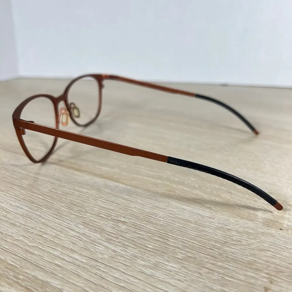 NWOT Orgreen Nastassja 833 Eyeglasses Burnt Orange Frame Only Titanium 53-17-140